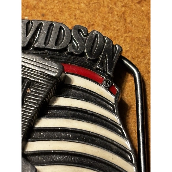 Harley Davidson Belt Buckle American Flag Engine‎ Made with Pride USA H401 - Picture 12 of 13